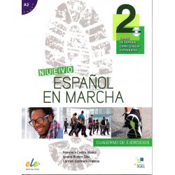 Język hiszpański Nuevo Espanol en marcha 2 Cuaderno de ejercicios A2 ćwiczenia +CD
